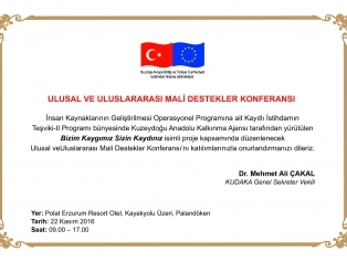 Ulusal ve Uluslararası Mali Destekler Konferansı Başlıyor Galeri